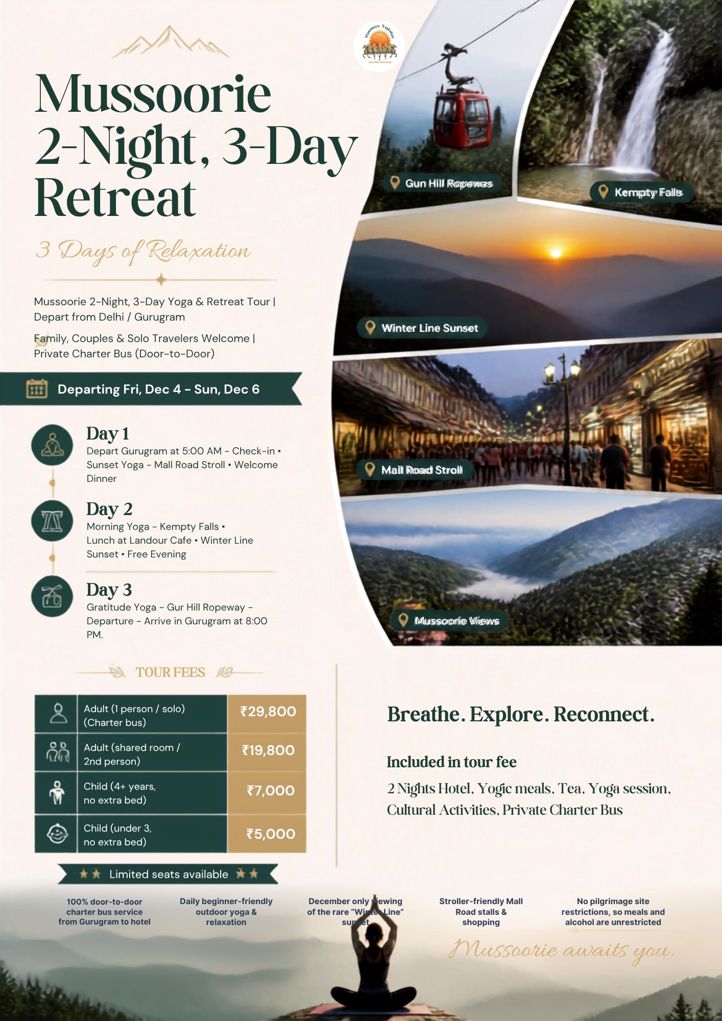 🌿 Manomaya Yogkulam | Special Retreat Tour 🌿
